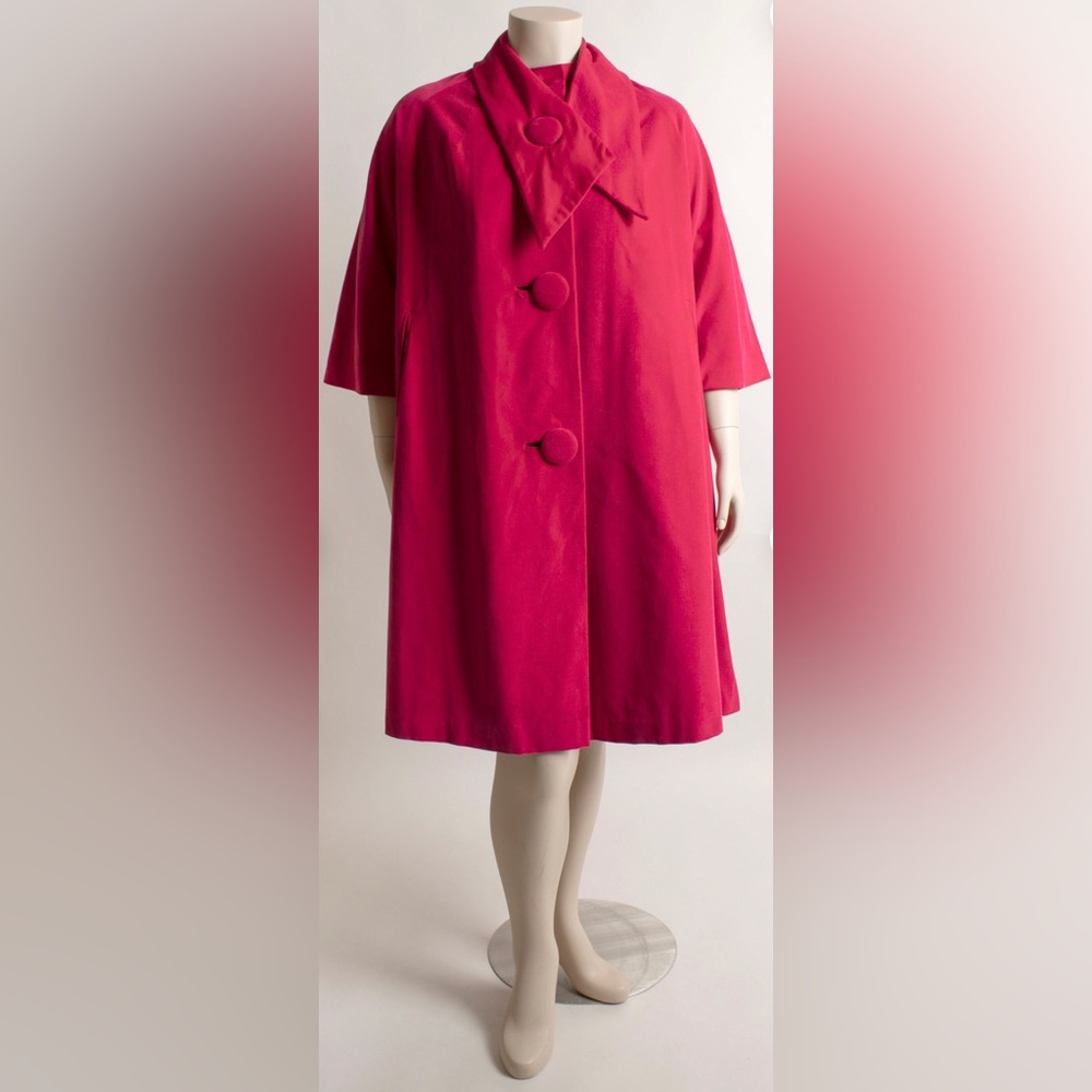 Marguerite Rubel vintage velvet swing coat